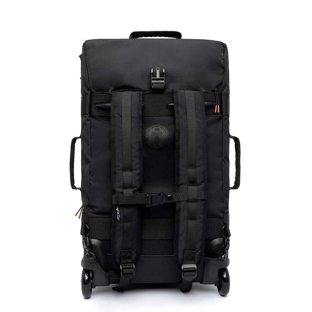 Black Maverick Ripstop travel trolley made from recycled PET from Lefrik