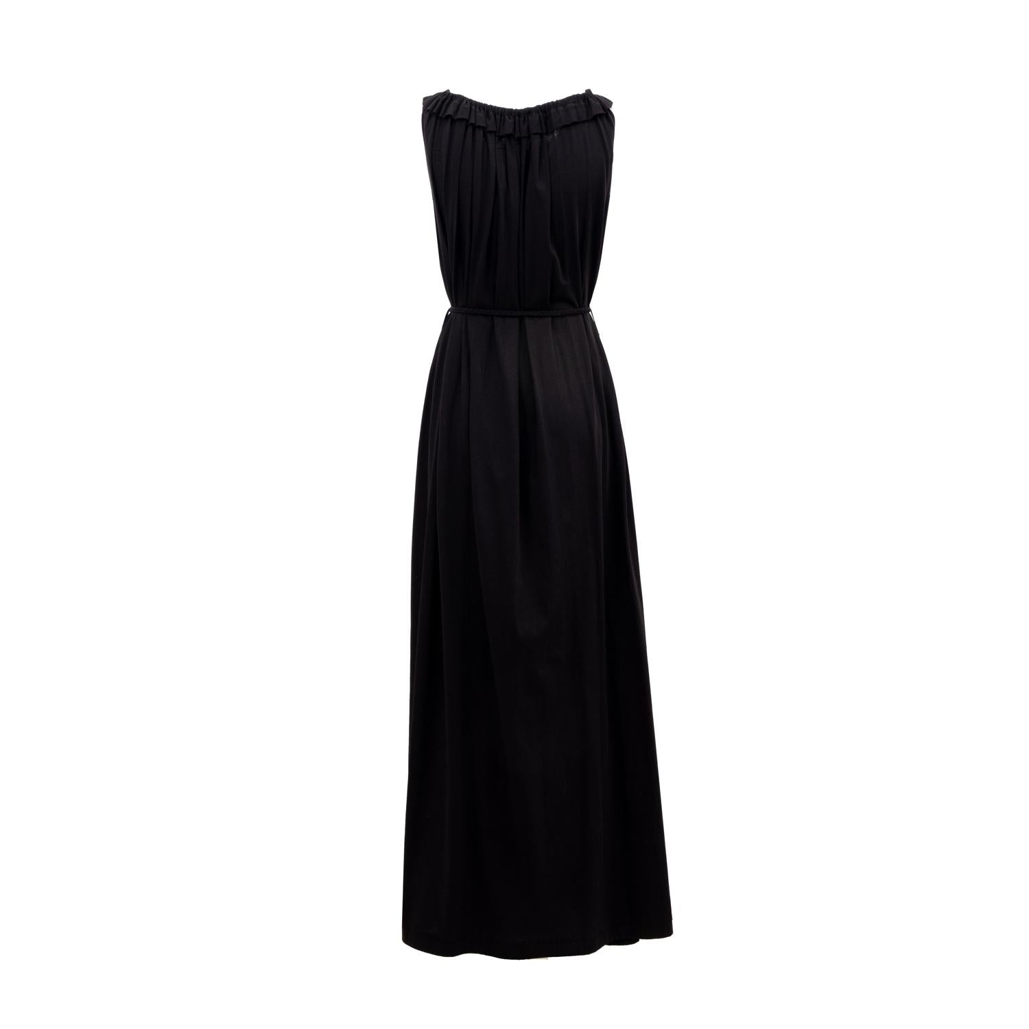 Elegantes Jerseykleid in schwarz aus Bio-Baumwolle