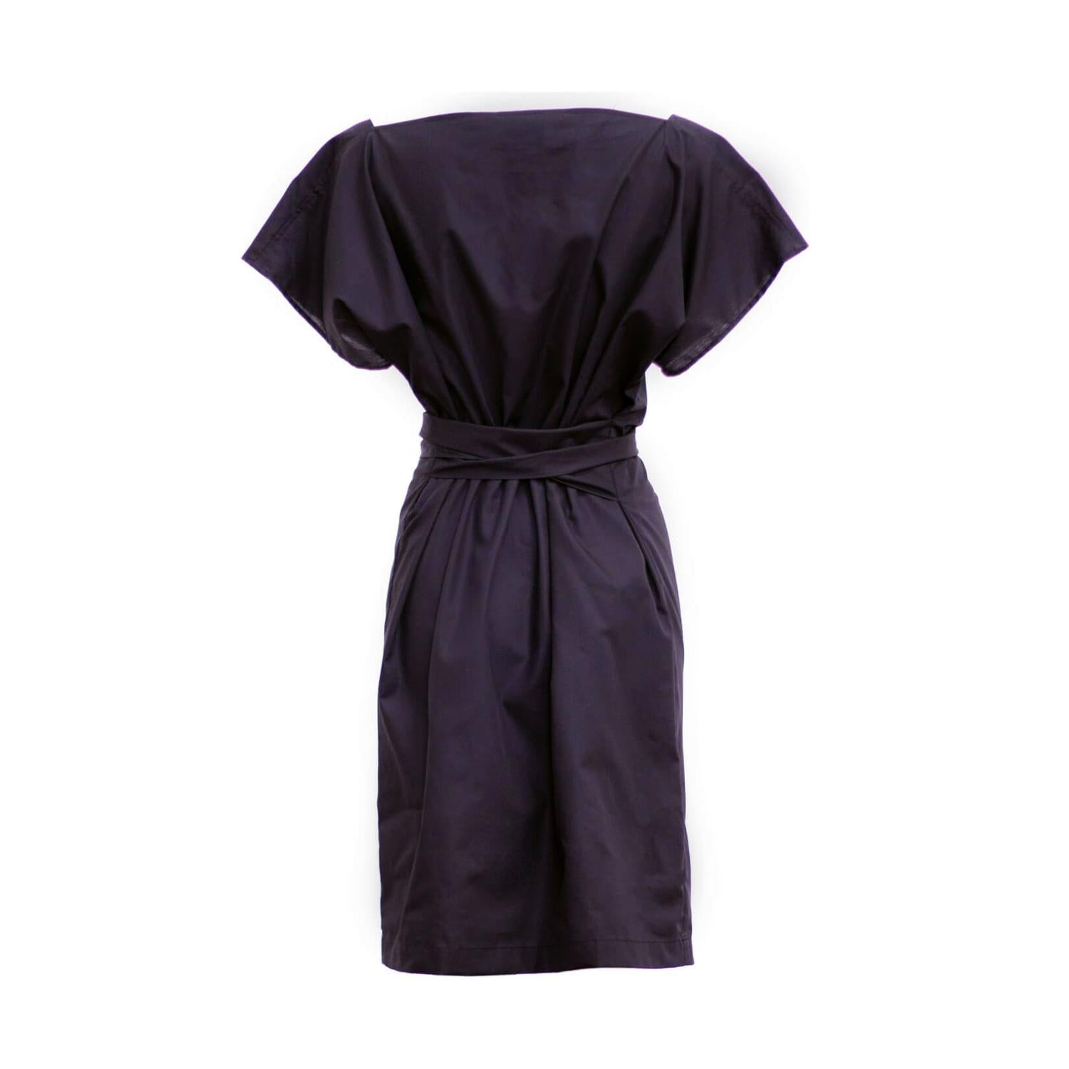 Light summer dress in black made from organic cotton