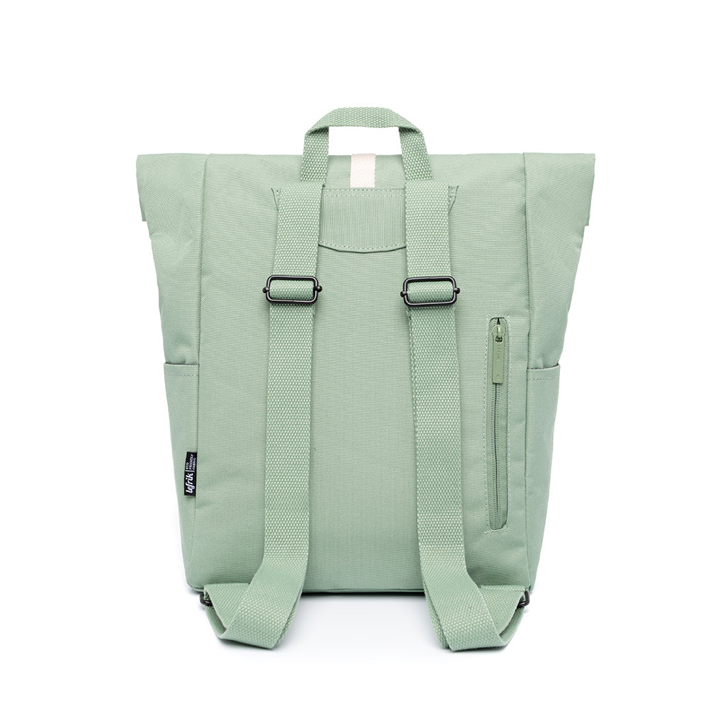 Grüner Rucksack Roll Mini aus recyceltem PET von Lefrik