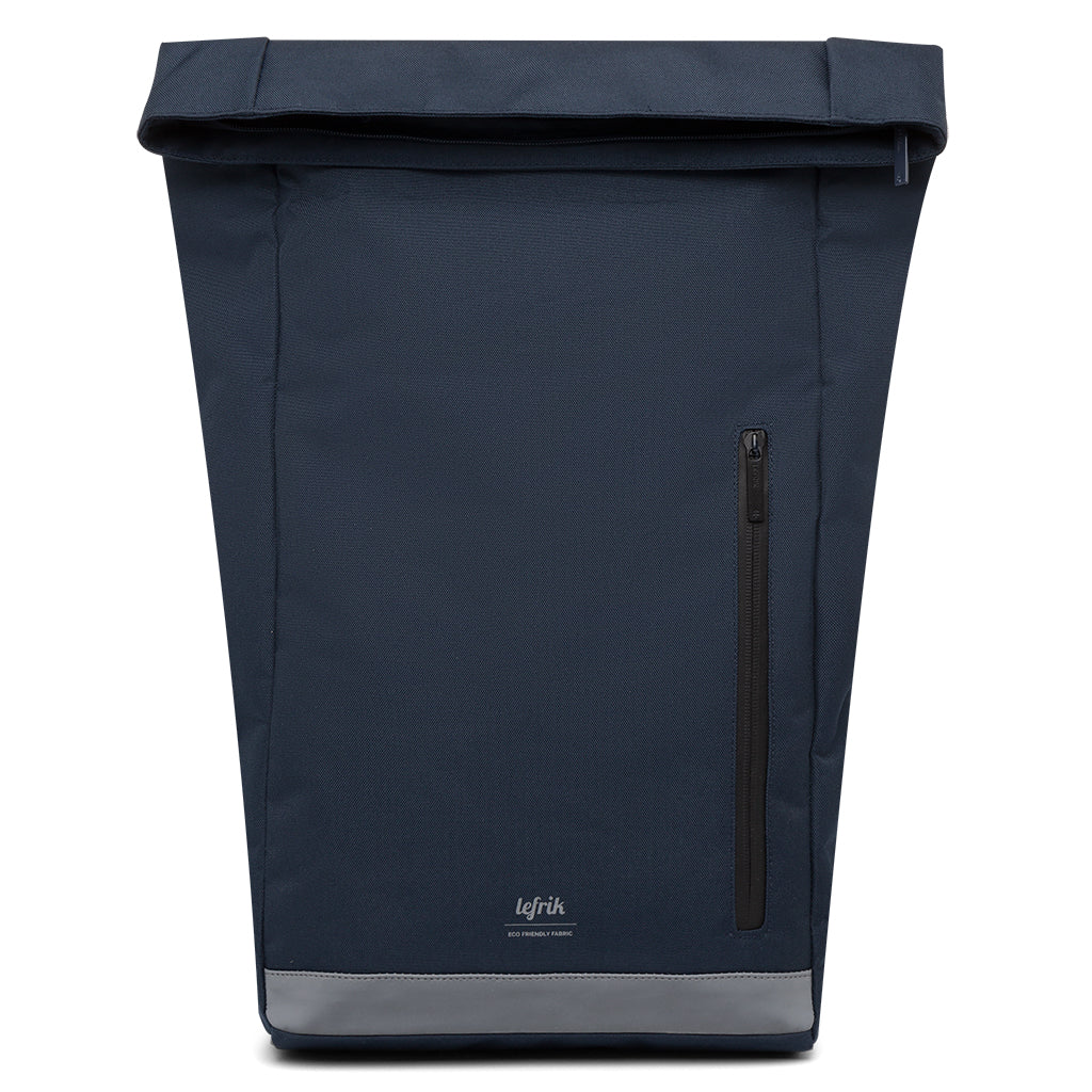 Black Roll Reflective backpack (19l) made from recycled PET plastic bottles from Lefrik