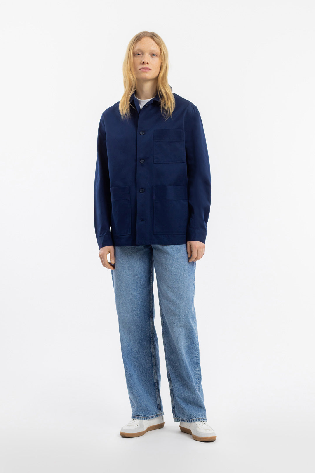 Dunkel-blaue Jacke Workwear aus Bio-Baumwolle von Rotholz