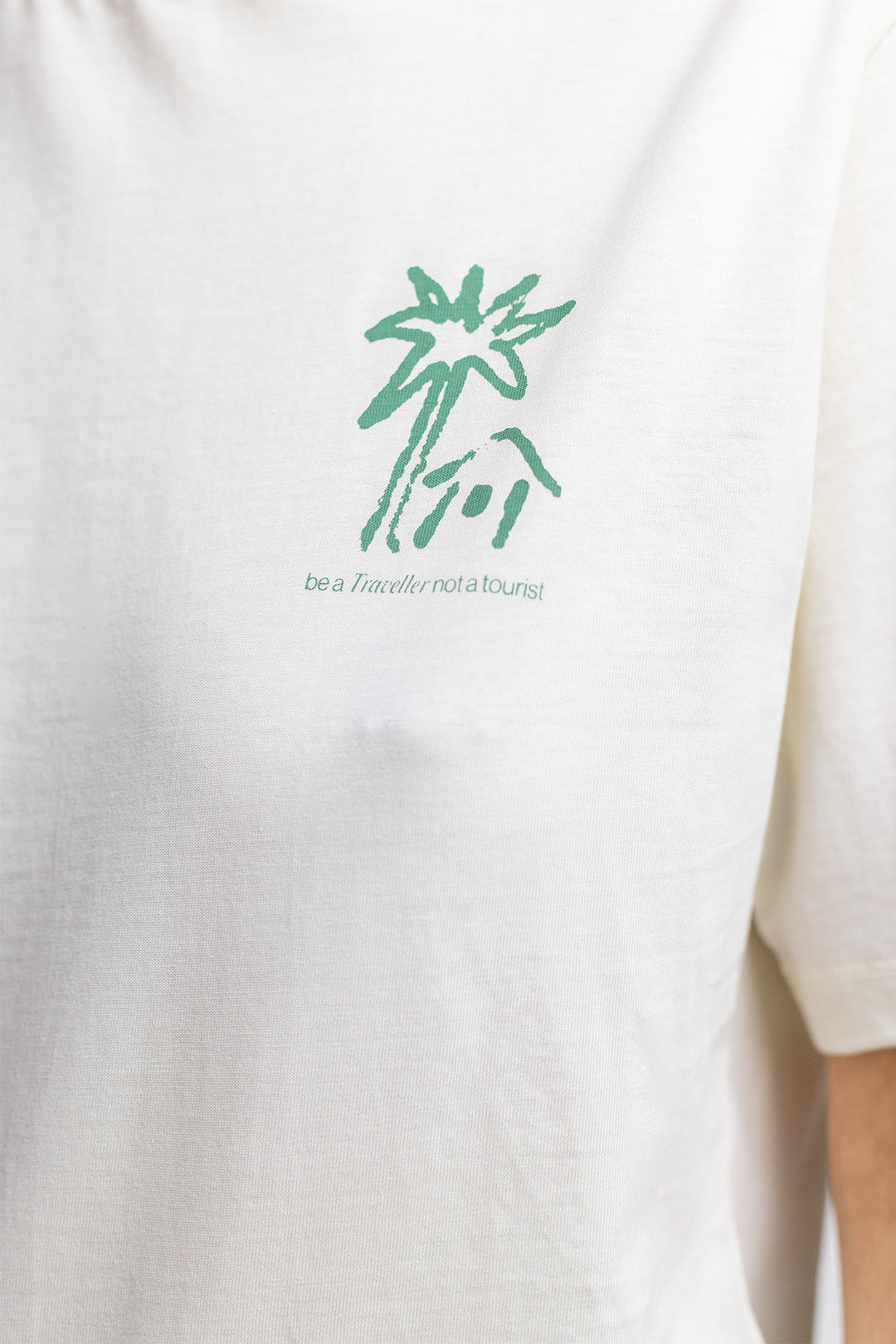 Weisses T-Shirt Beachside aus 100% Bio-Baumwolle