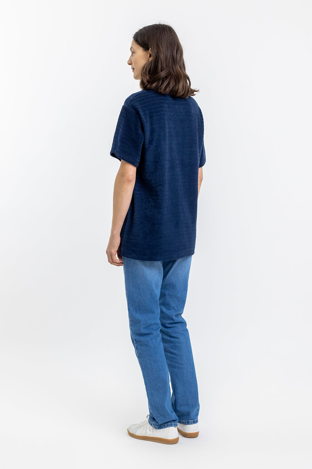 Blaues Poloshirt aus 100% Bio-Baumwolle von Rotholz