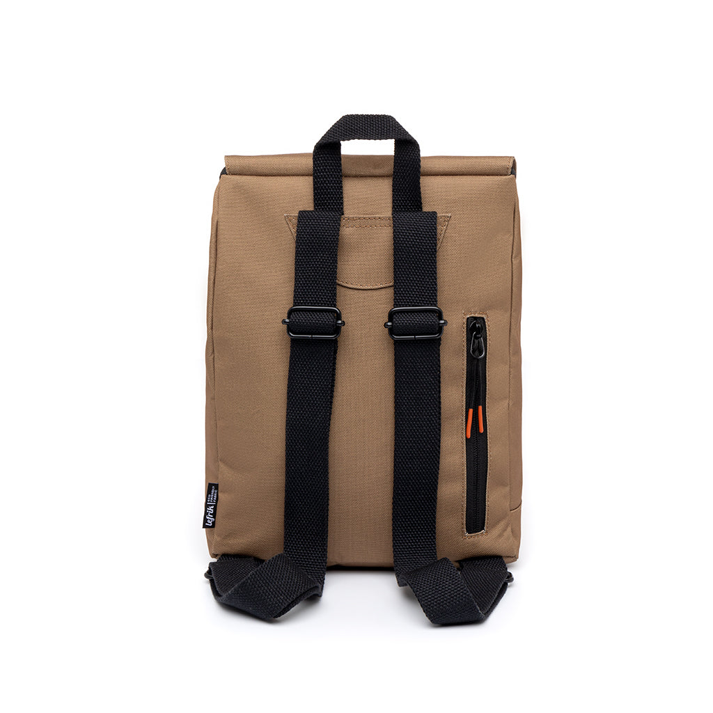 Brauner Rucksack Scout Mini aus recyceltem PET von Lefrik
