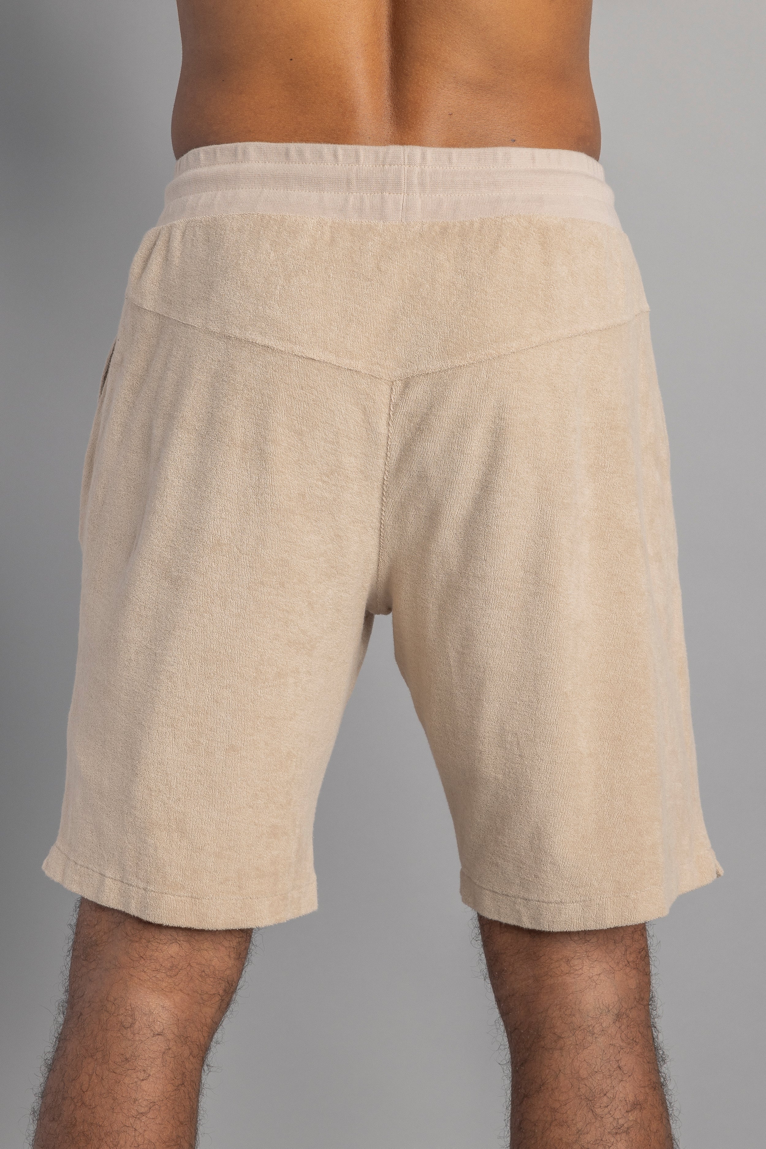 Beige Shorts Terry aus 100% Bio-Baumwolle von DIRTS