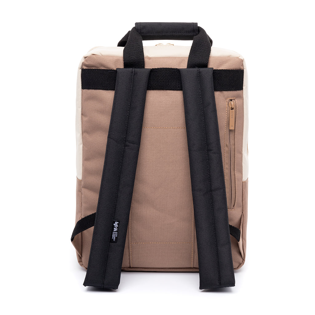 Beiger Rucksack Smart Daily aus recyceltem PET von Lefrik