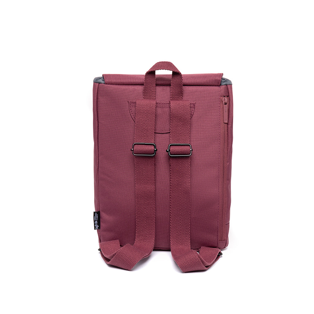 Red Scout Mini backpack made from recycled PET from Lefrik