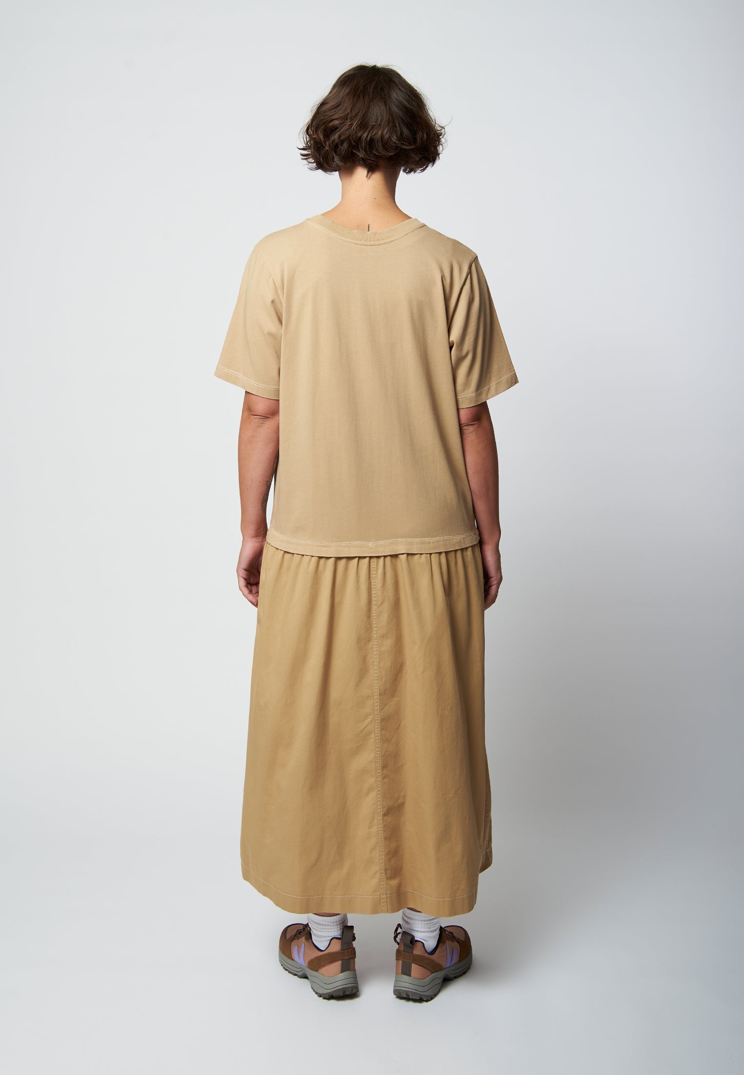 SPORTY TARA braunes T-Shirt-Kleid