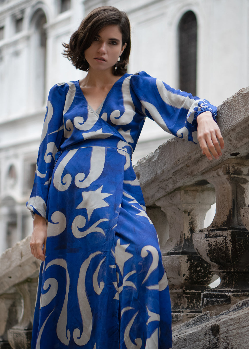 PRE-ORDER Beatrix Dress Picasso Blue