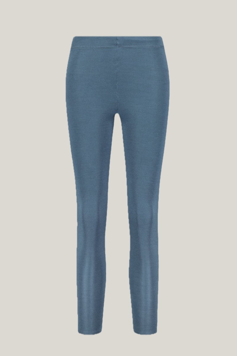 Leggings Astrid en bleu gris en mérinos et Tencel de Tidløs