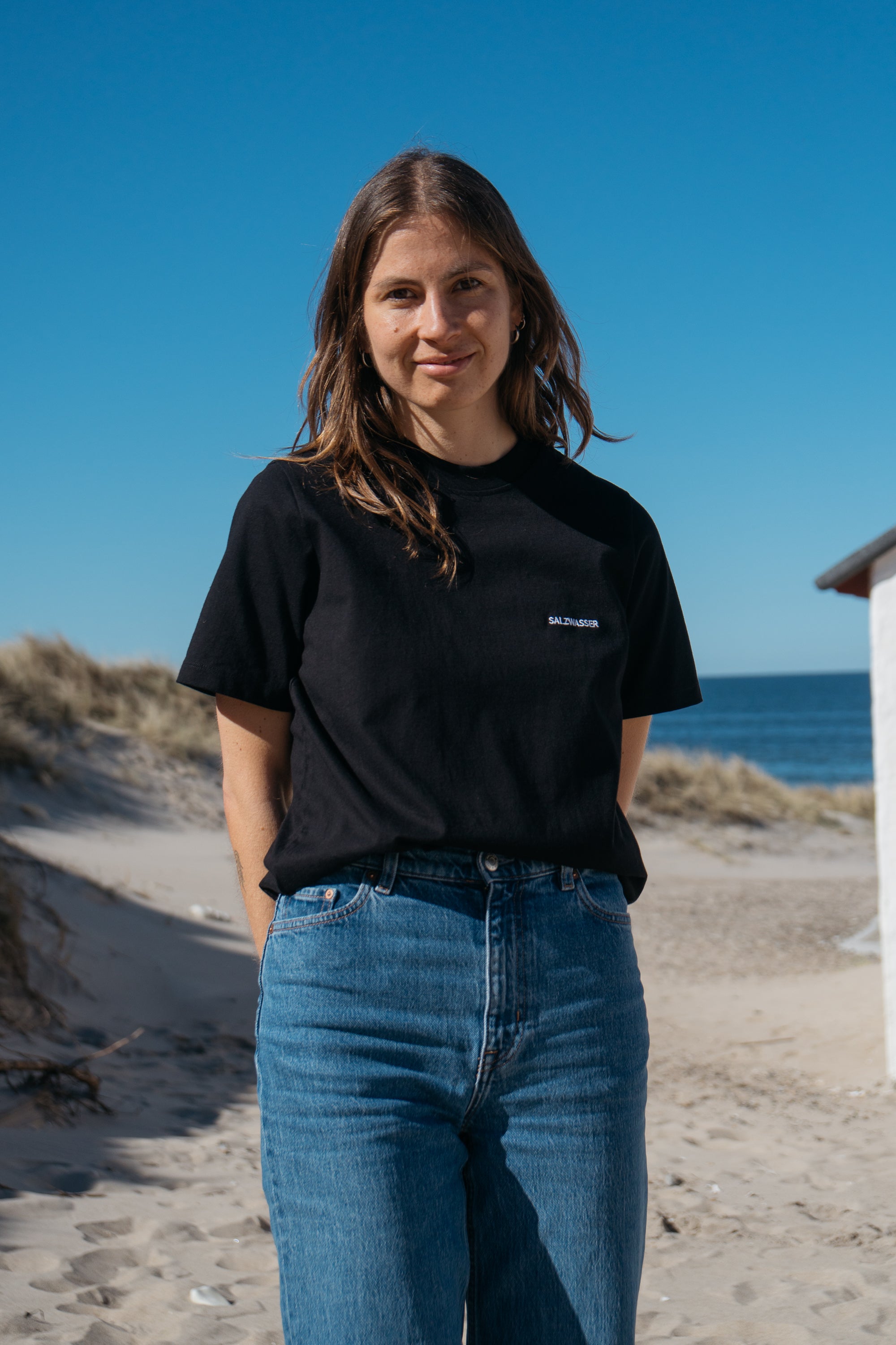 Heavy T-Shirt Jonna Schwarz aus Bio Baumwolle von Salzwasser