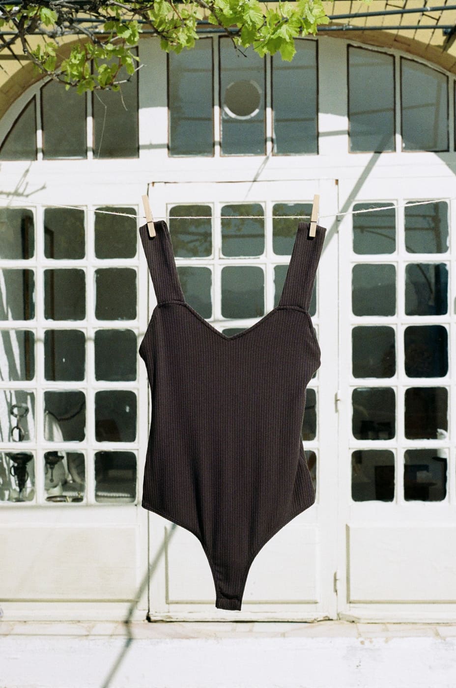 Brown Alysse Modal Bodysuit by Avani