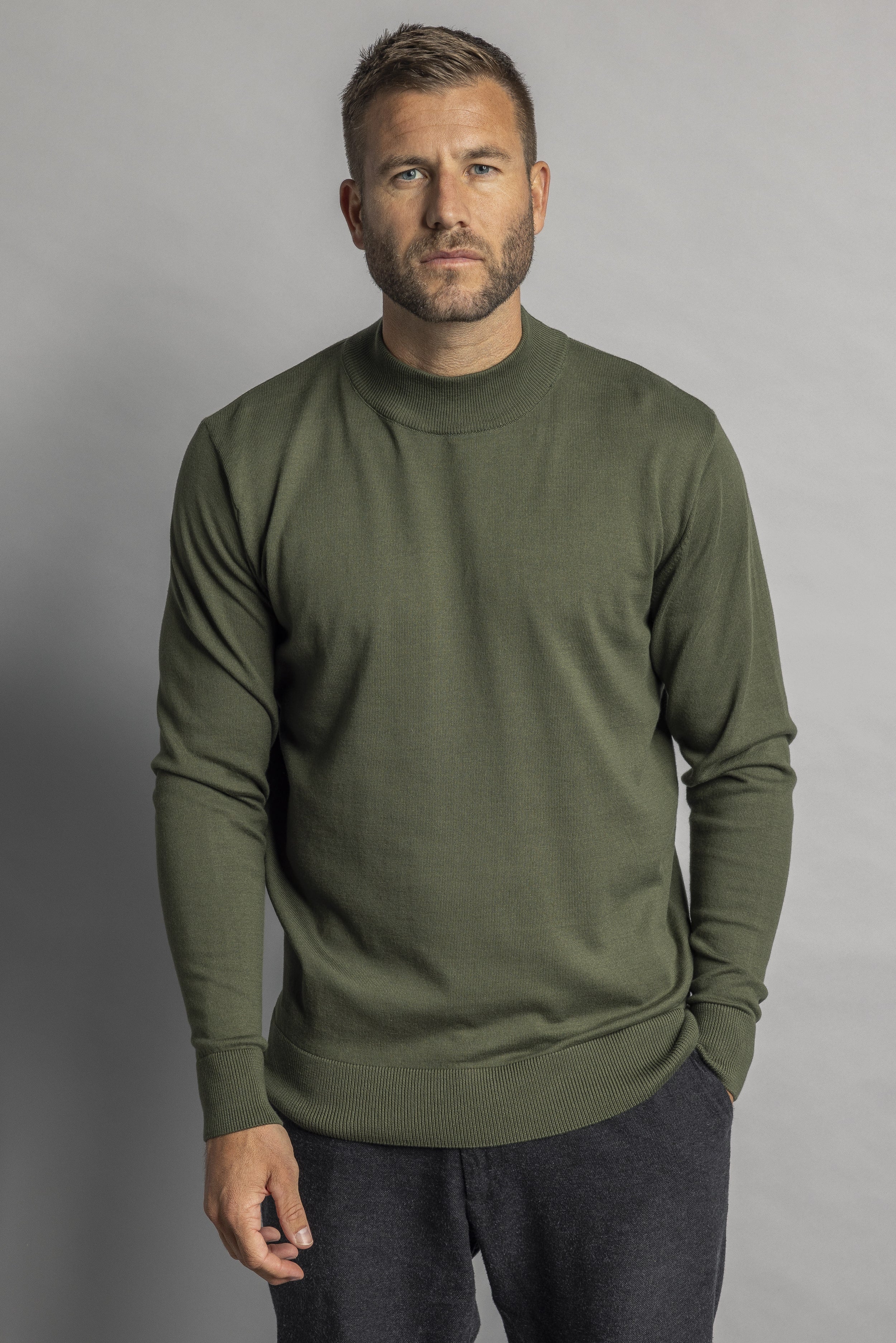 Mock Neck Pullover aus Bio Baumwolle von Dirts