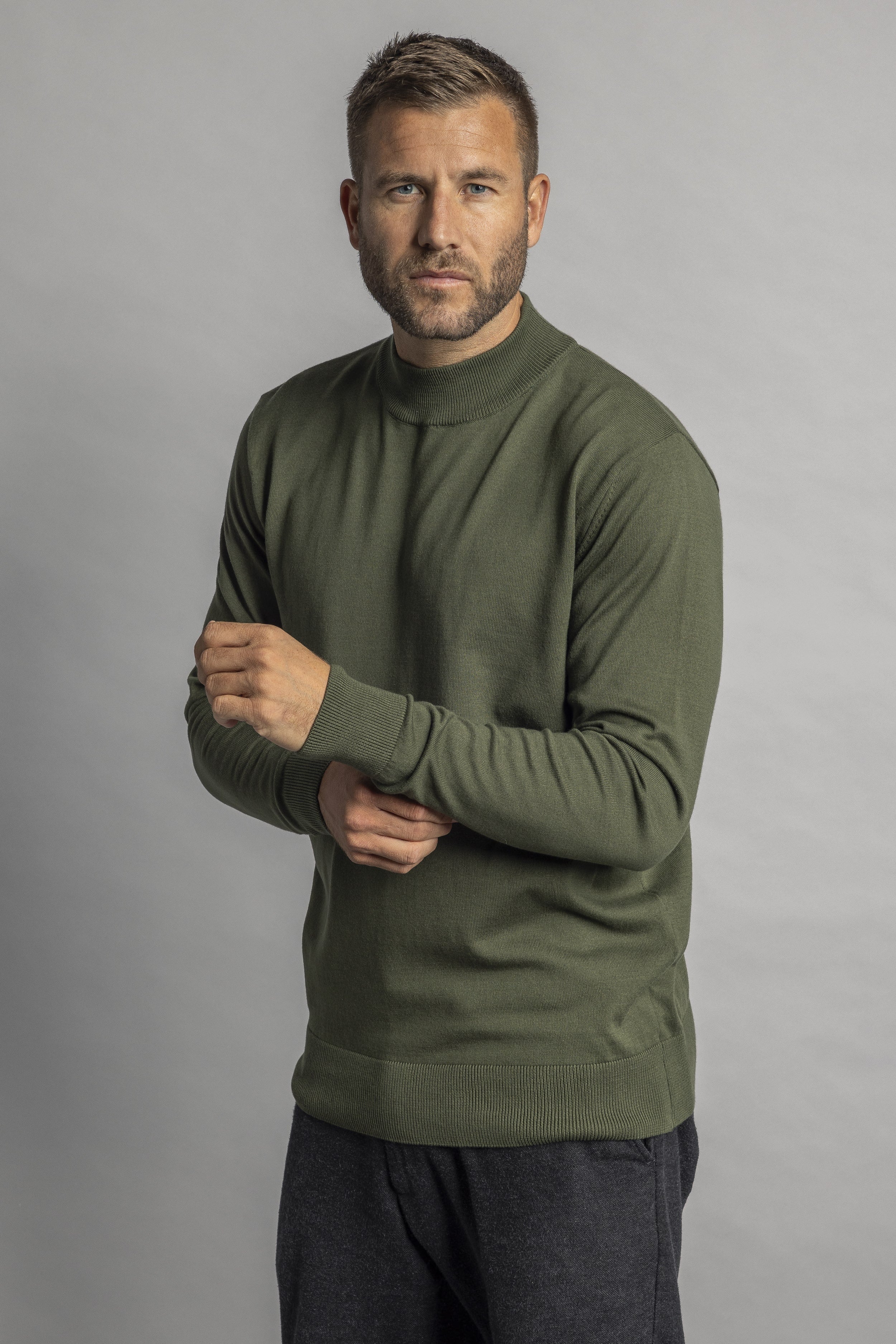 Mock Neck Pullover aus Bio Baumwolle von Dirts