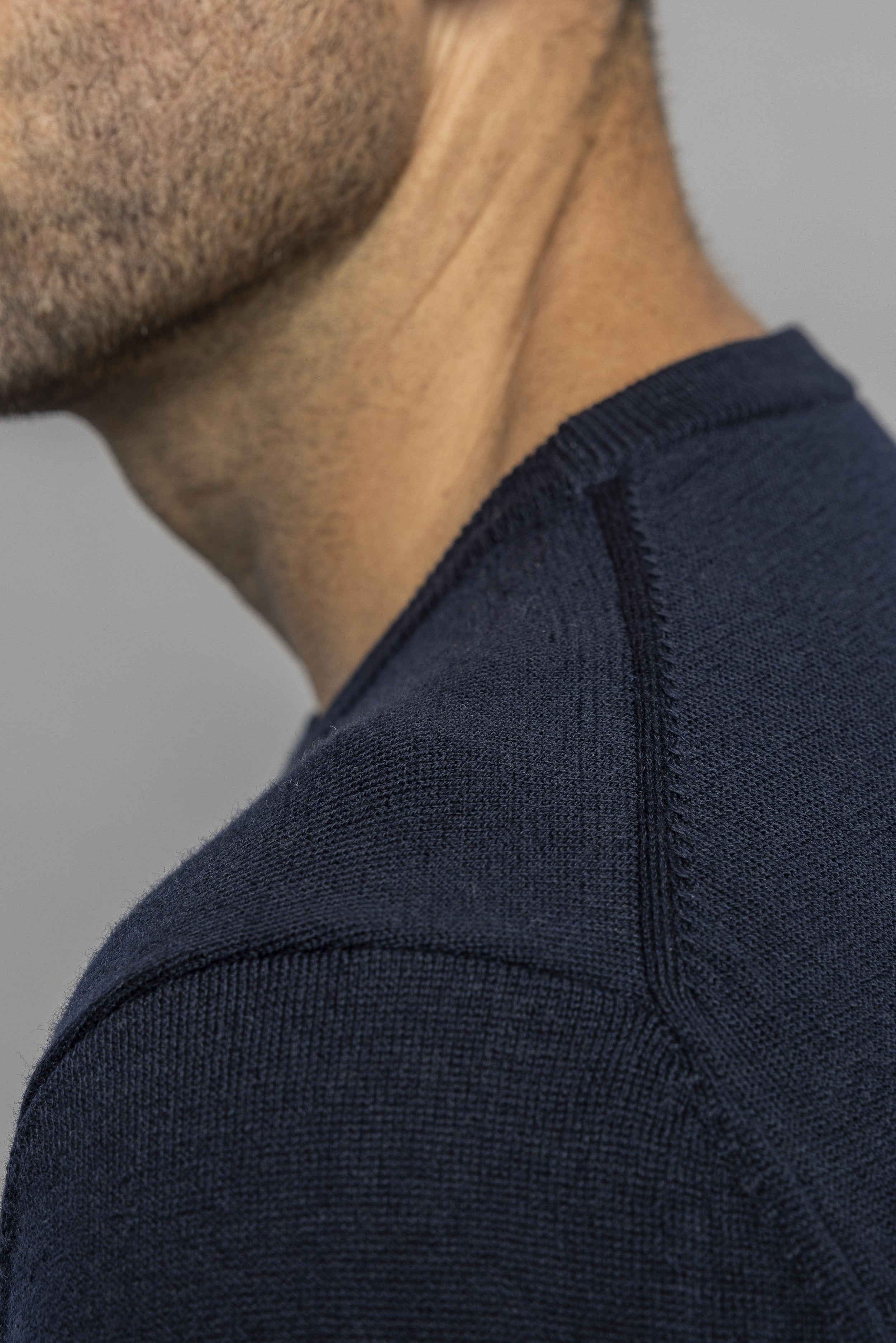 Merino Crewneck in Navy von Dirts