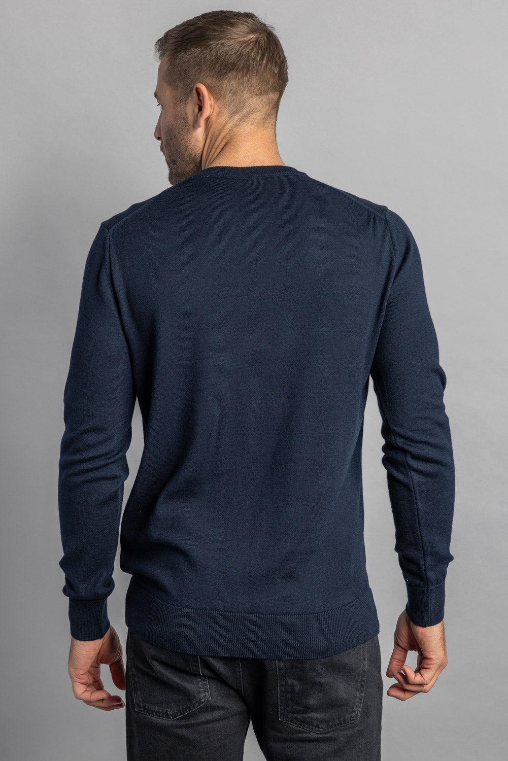 Merino Crewneck in Navy von Dirts