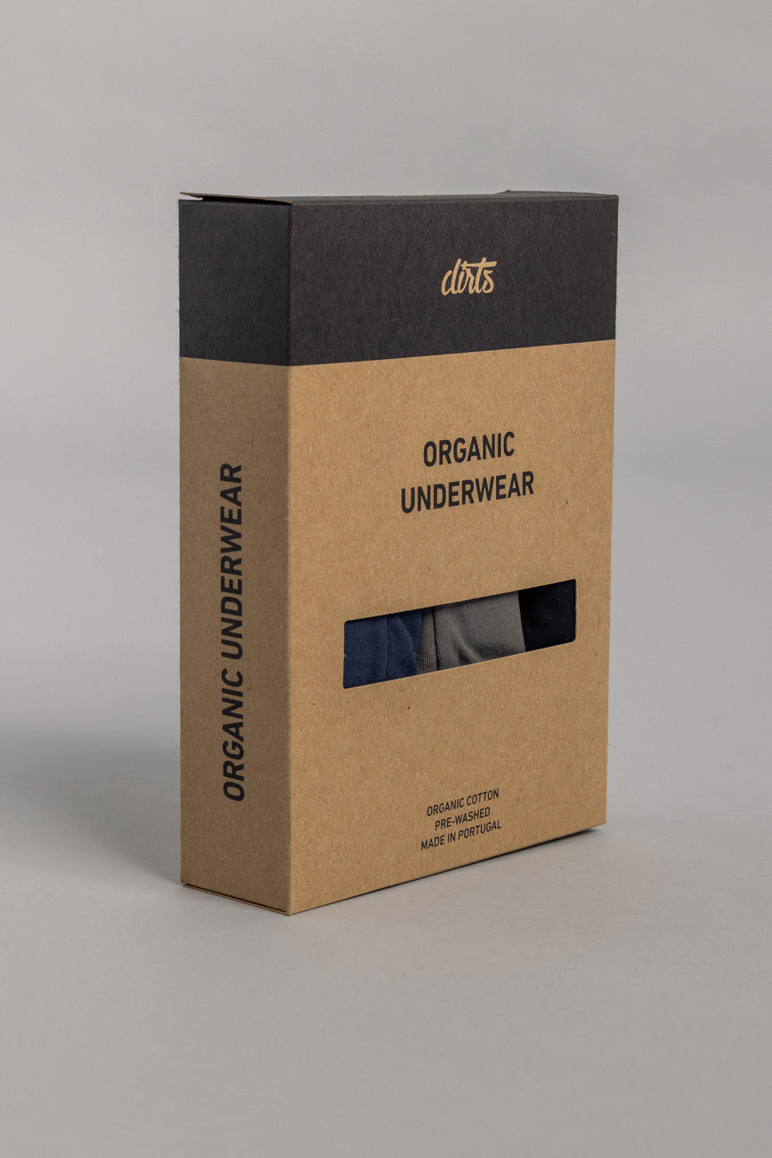 Lot de 3 boxers en coton biologique de DIRTS