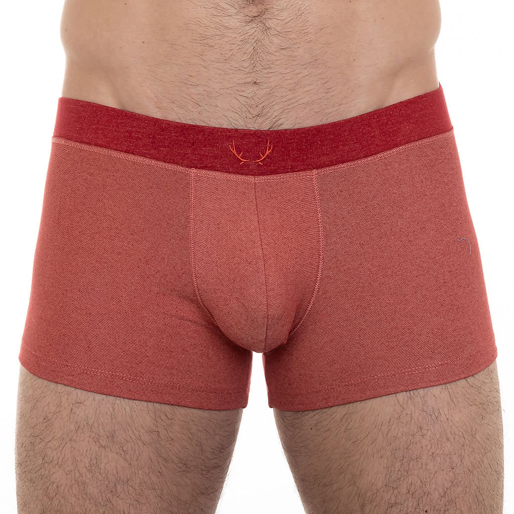 Red Tencel boxer shorts from Bluebuck