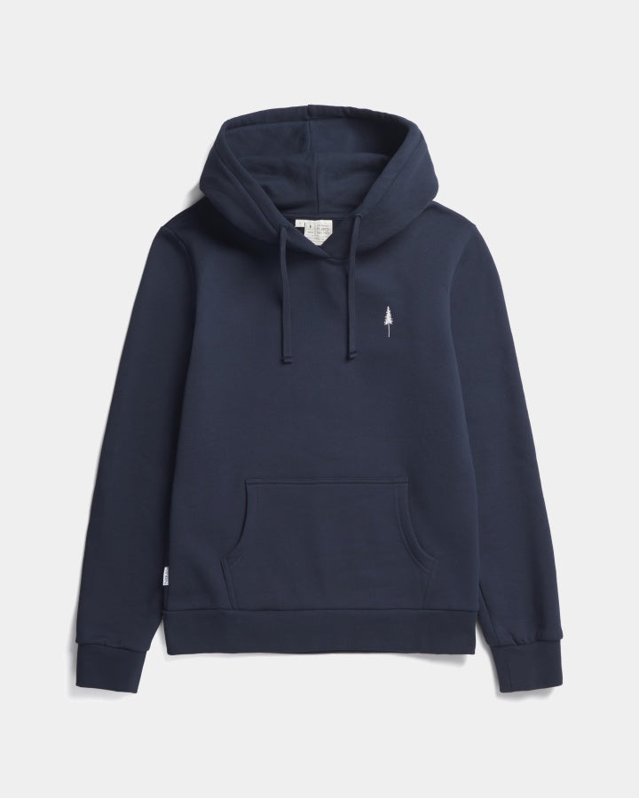 Sweat à capuche TreeHoodie Dark Navy en coton biologique de NIKIN