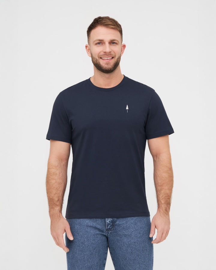 TreeShirt Dark Navy made of organic cotton by NIKIN