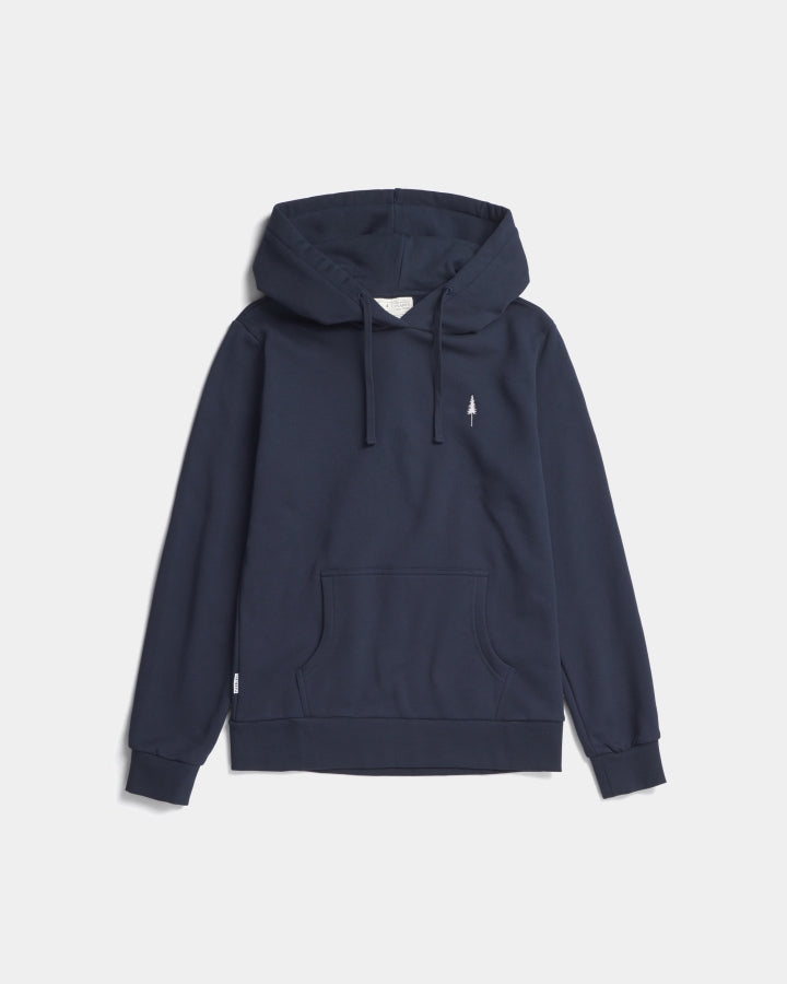 TreeHoodie Women Dark Navy made of organic cotton by NIKIN