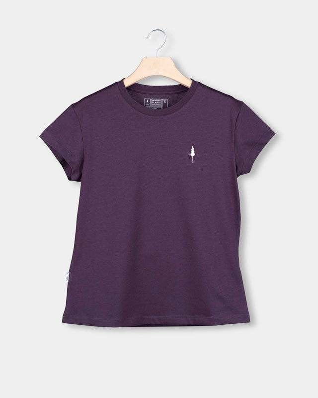 Violettes T-Shirt Tree aus 100% Bio-Baumwolle von Nikin