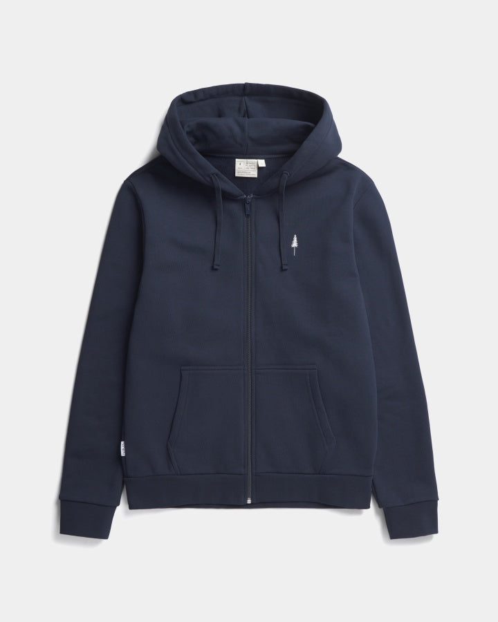 Veste TreeHoodie Dark Navy de Nikin en coton biologique