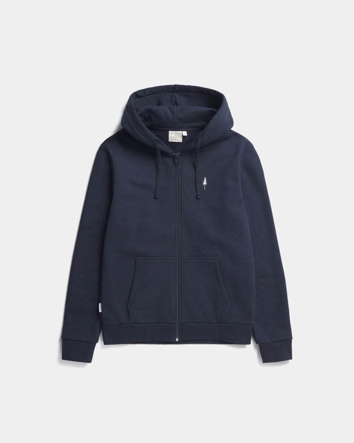 TreeHoodie Jacket Dark Navy von Nikin aus Bio Baumwolle