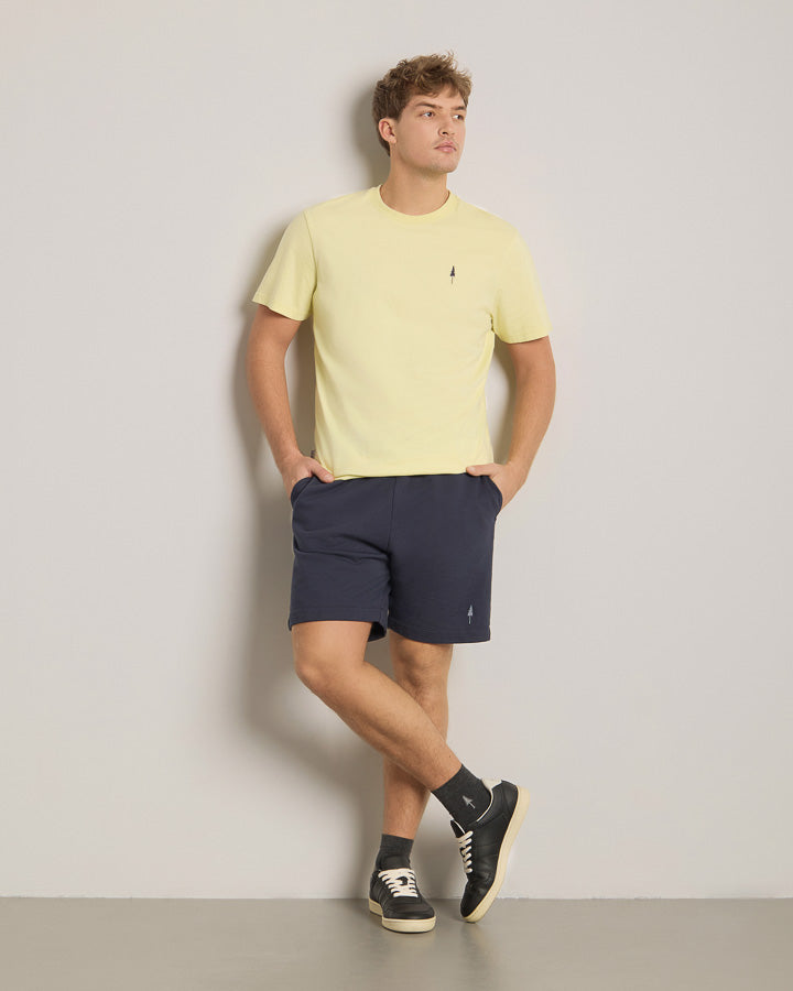 Dunkelblaue Shorts Tree aus 100% Bio-Baumwolle von Nikin