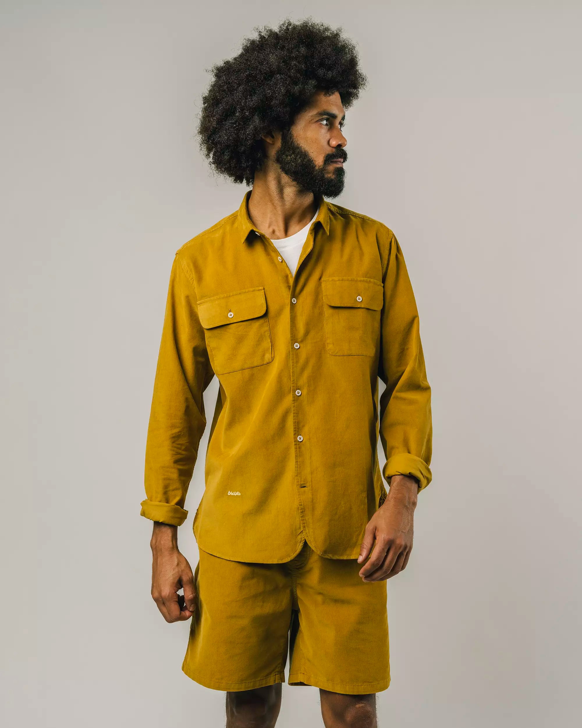 Gelbes Hemd Lirium aus Bio-Baumwolle von Brava Fabrics