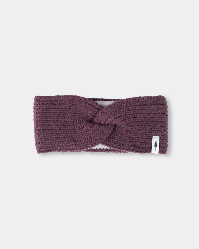 Bandeau Tree en coton biologique violet de Nikin