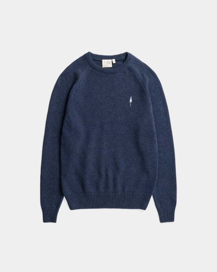 Blauer Pullover Tree aus 100% Bio-Baumwolle von Nikin