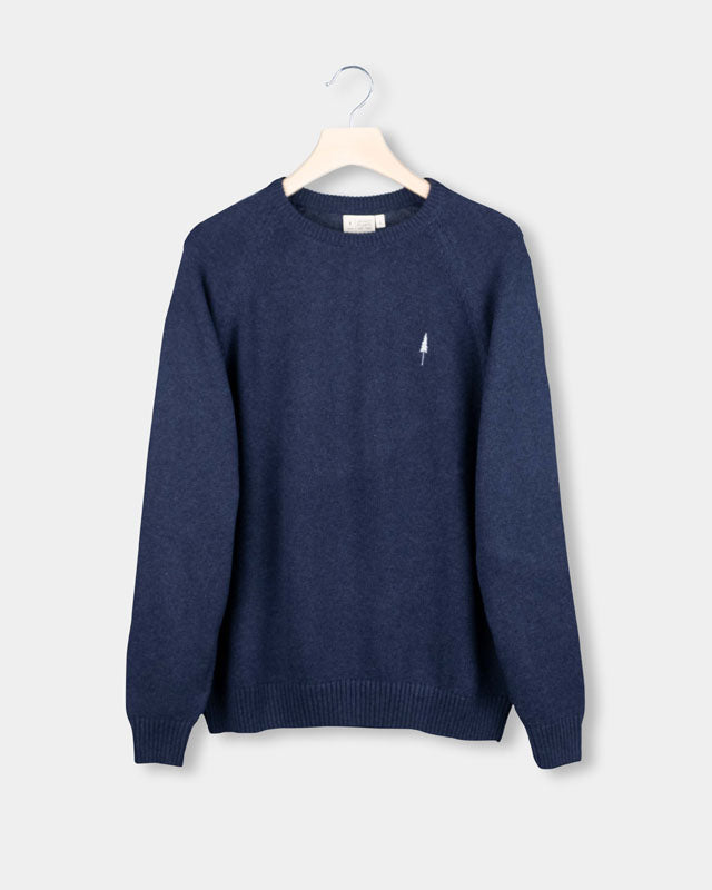 Pull bleu Tree en coton 100% biologique par Nikin