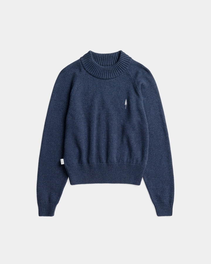 Blauer Pullover Tree aus 100% Bio-Baumwolle von Nikin