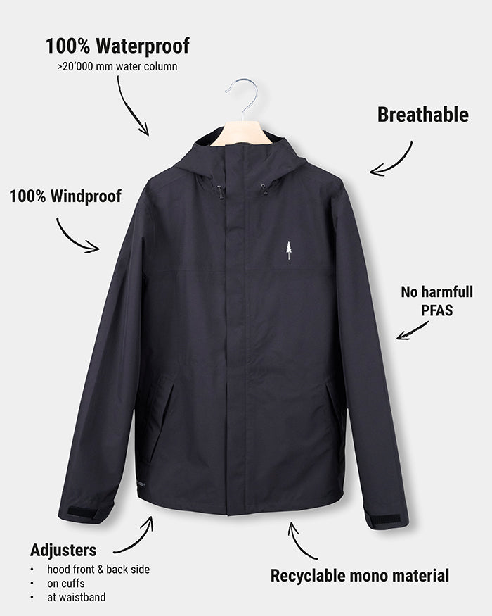 TreeJacket Rain Black - JACKET - NIKIN