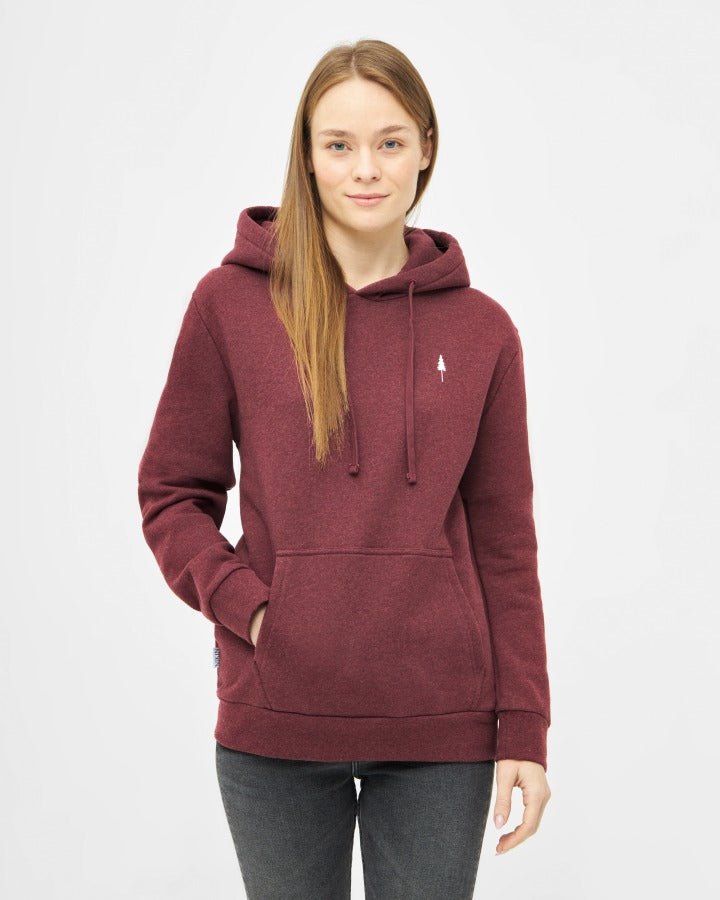 Roter Hoodie TreeHoodie aus 100% Bio Baumwolle von Nikin