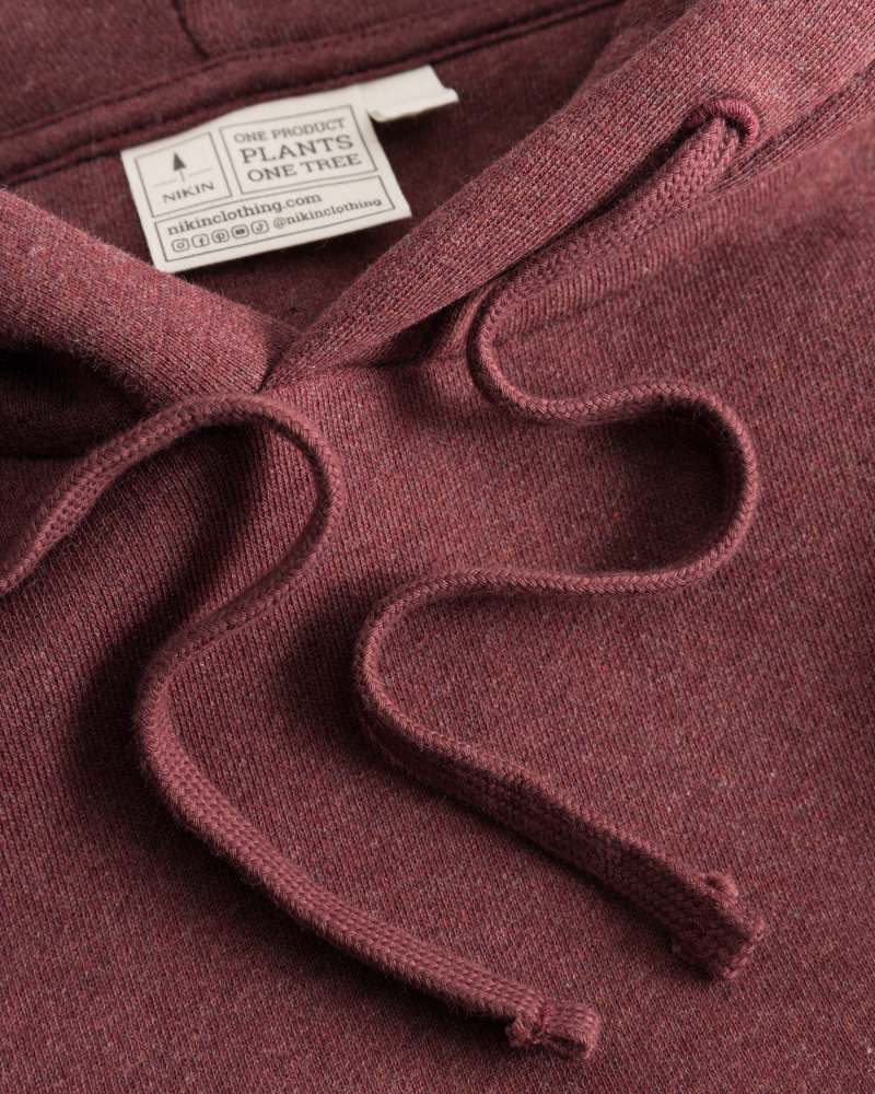 Roter Hoodie TreeHoodie aus 100% Bio Baumwolle von Nikin
