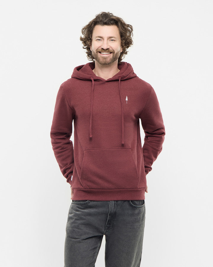 Roter Hoodie TreeHoodie aus 100% Bio Baumwolle von Nikin