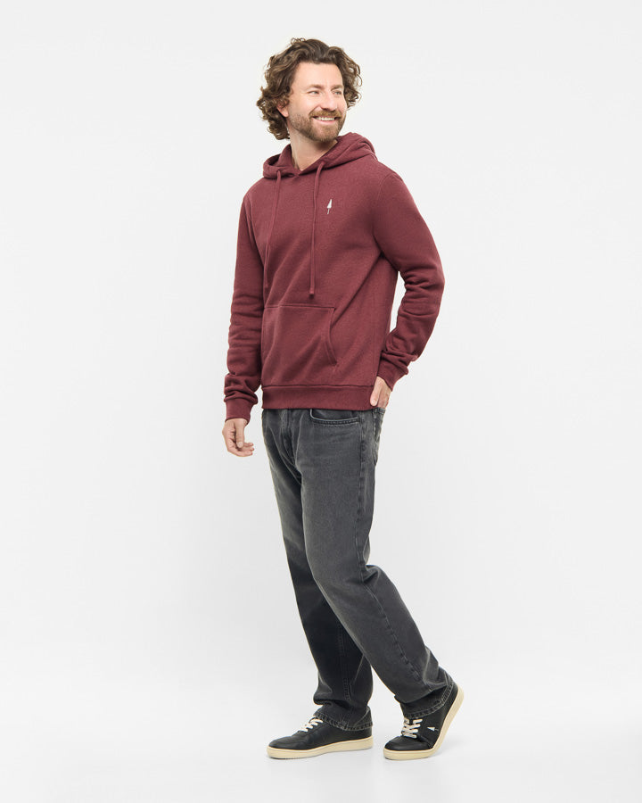 Roter Hoodie TreeHoodie aus 100% Bio Baumwolle von Nikin
