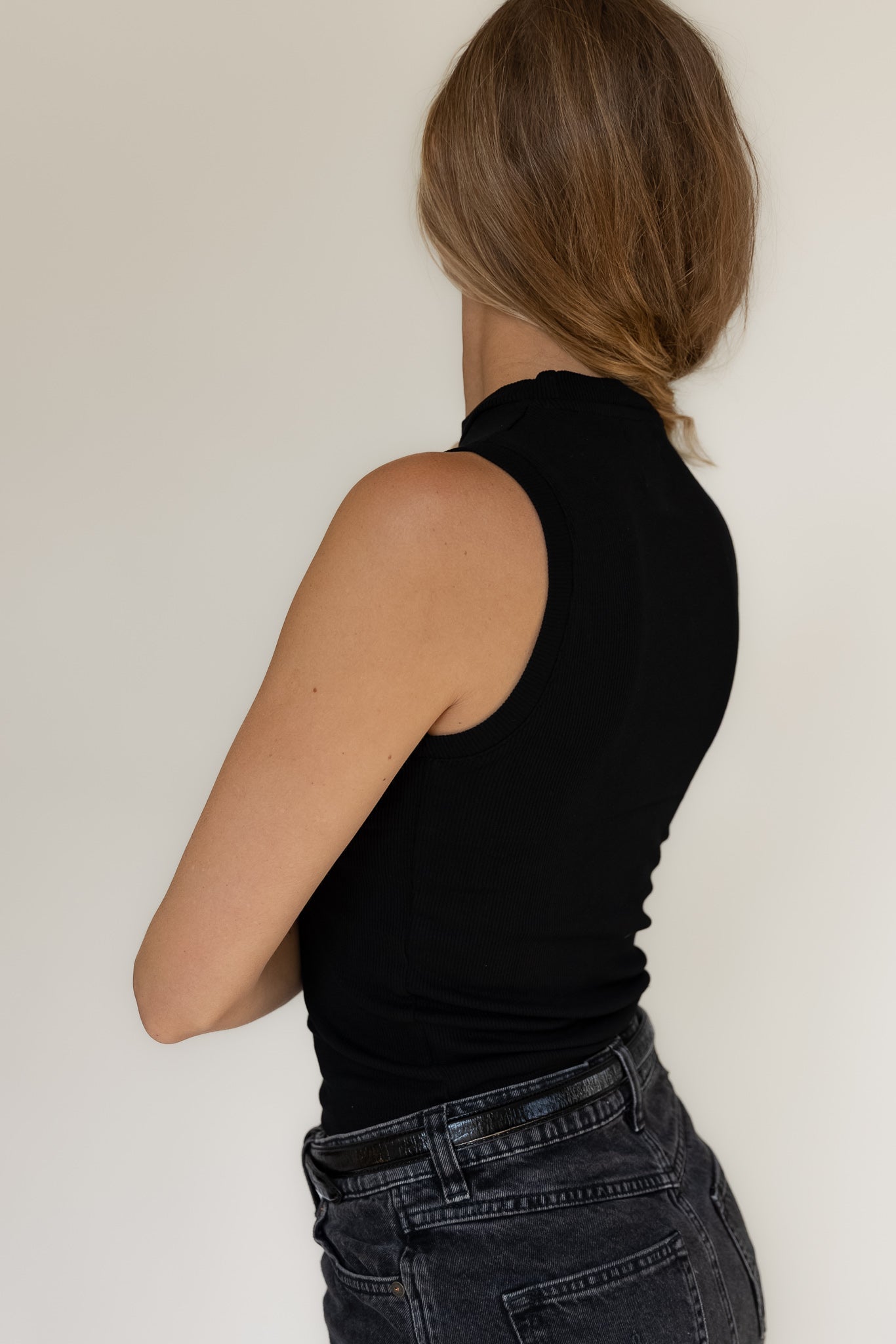 Schwarzes Top aus Modal von Pura Clothing