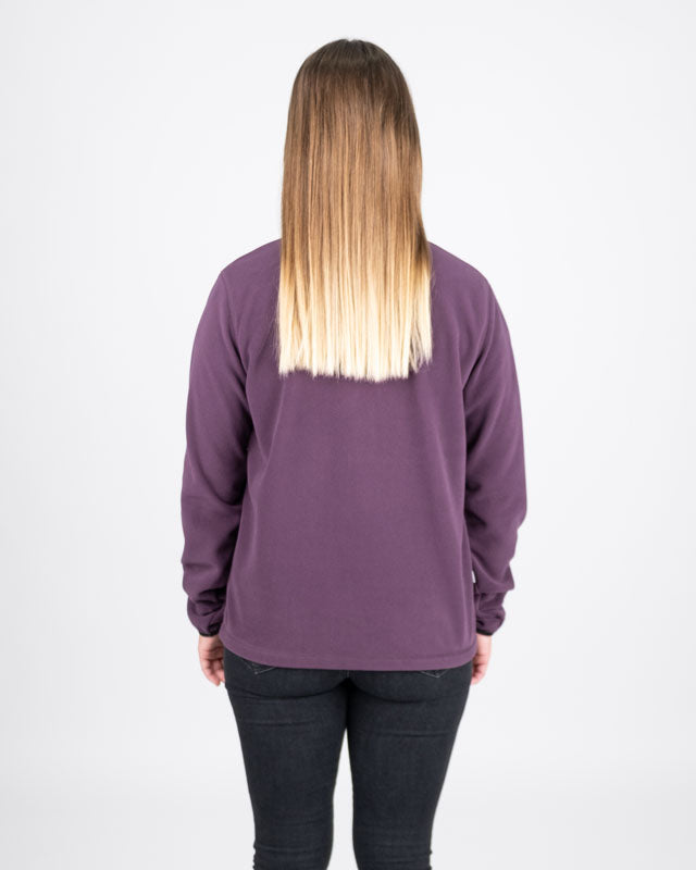 TreeFleece Quarter Zip Women Deep Purple - SWEATER - NIKIN