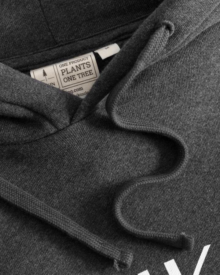 Schwarzer Hoodie Tree aus 100% Bio-Baumwolle von Nikin