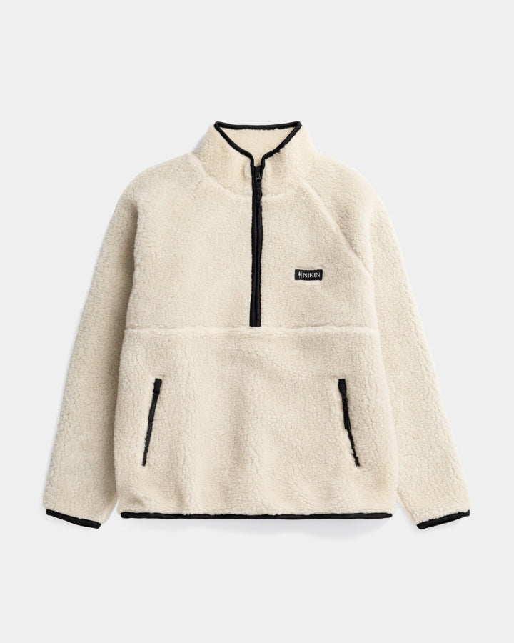 Pull Teddy Tree blanc en polyester 100% recyclé de Nikin