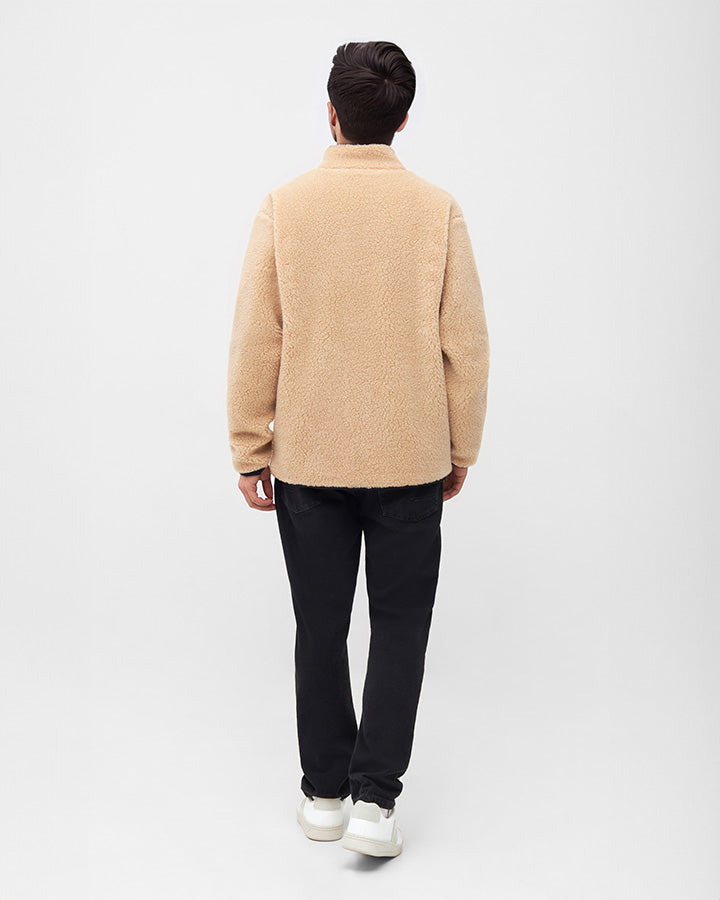 TreeFleece Teddy Relaxed Jacket Caramel - JACKET - NIKIN