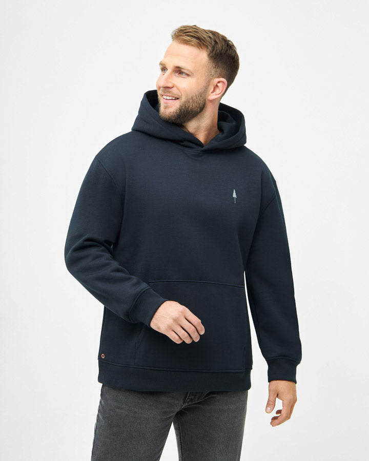 Dunkelblauer Hoodie TreeHoodie Circular aus 100% NaNea von Nikin