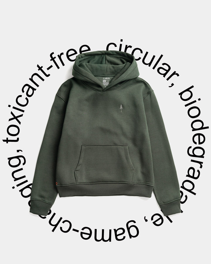 Grüner Hoodie TreeHoodie Circular aus 100% NaNea von Nikin