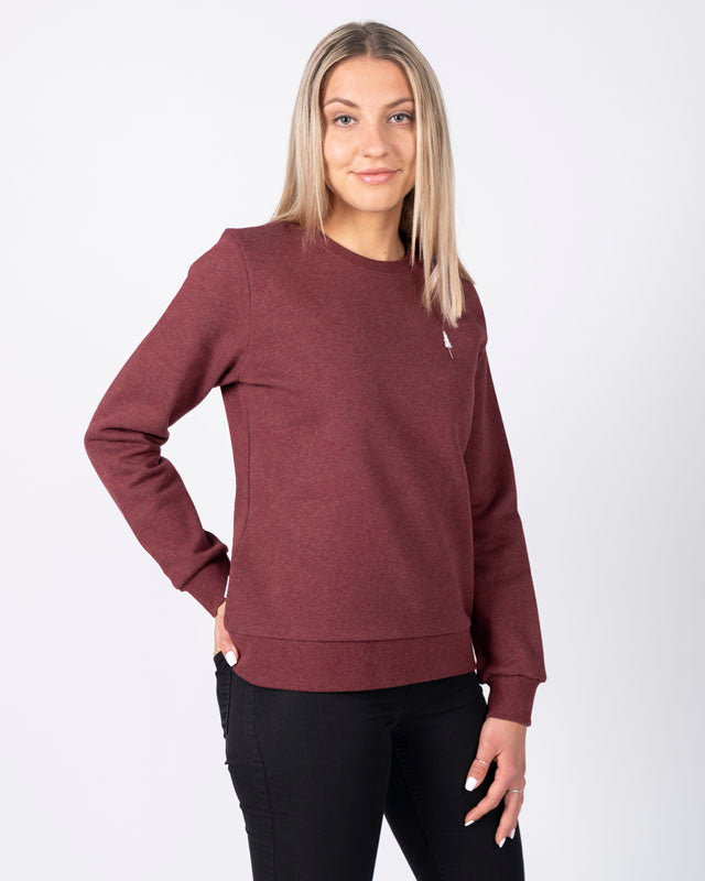 TreeSweater Women Bordeaux Mel - SWEATER - NIKIN