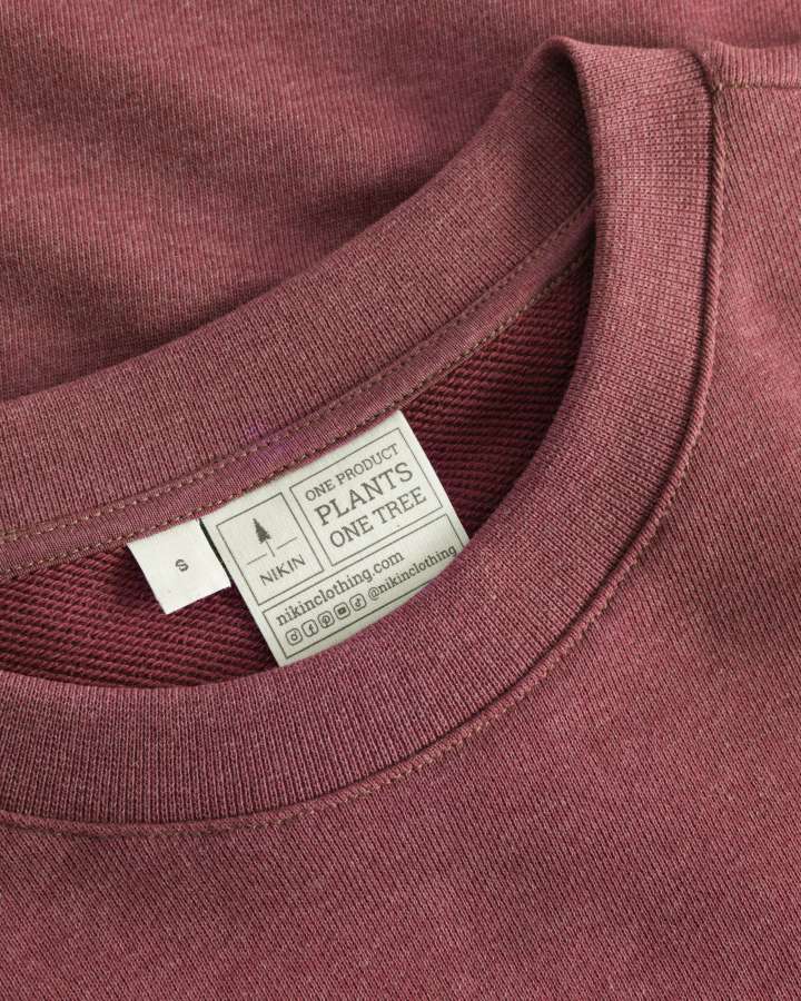 Red Sweater TreeSweater Women made of 100% organic cotton by Nikin