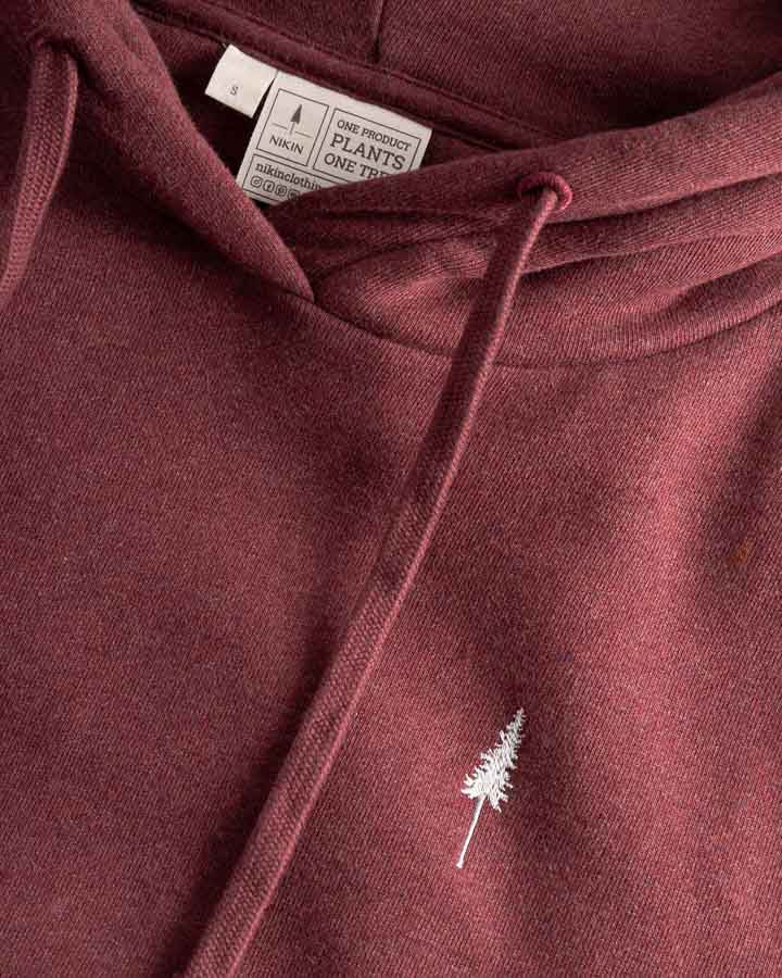 Roter Hoodie TreeHoodie Women aus 100% Bio Baumwolle von Nikin
